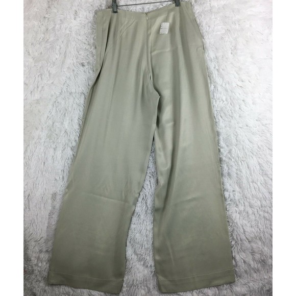 Ivoire de Laurence Paris High Waist Ivory Wide Leg Pants FR EU 42 US 10 - Picture 7 of 12